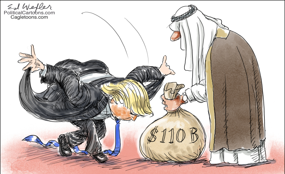 Trump Curtsy