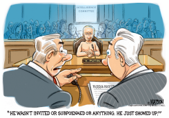PUTIN SHOWS UP AT RUSSIA HEARINGS by R.J. Matson