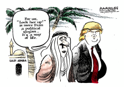 TRUMP VISITS SAUDI ARABIA  by Jimmy Margulies