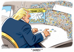 TRUMP KNOWS HOW TO SOLVE MIDDLE EAST PEACE PUZZLE by R.J. Matson