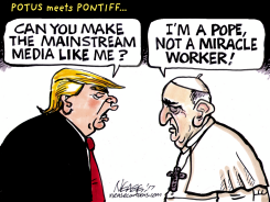 POPE AND PREZ by Steve Nease
