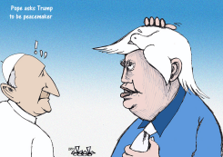 PEACEMAKER TRUMP by Hassan Bleibel