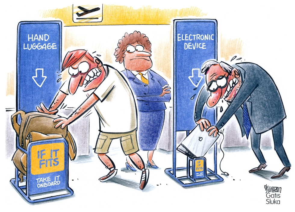The large electronic devices ban on flights
