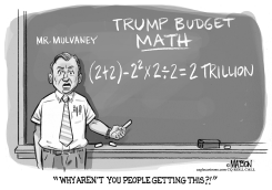 TRUMP BUDGET MATH by R.J. Matson