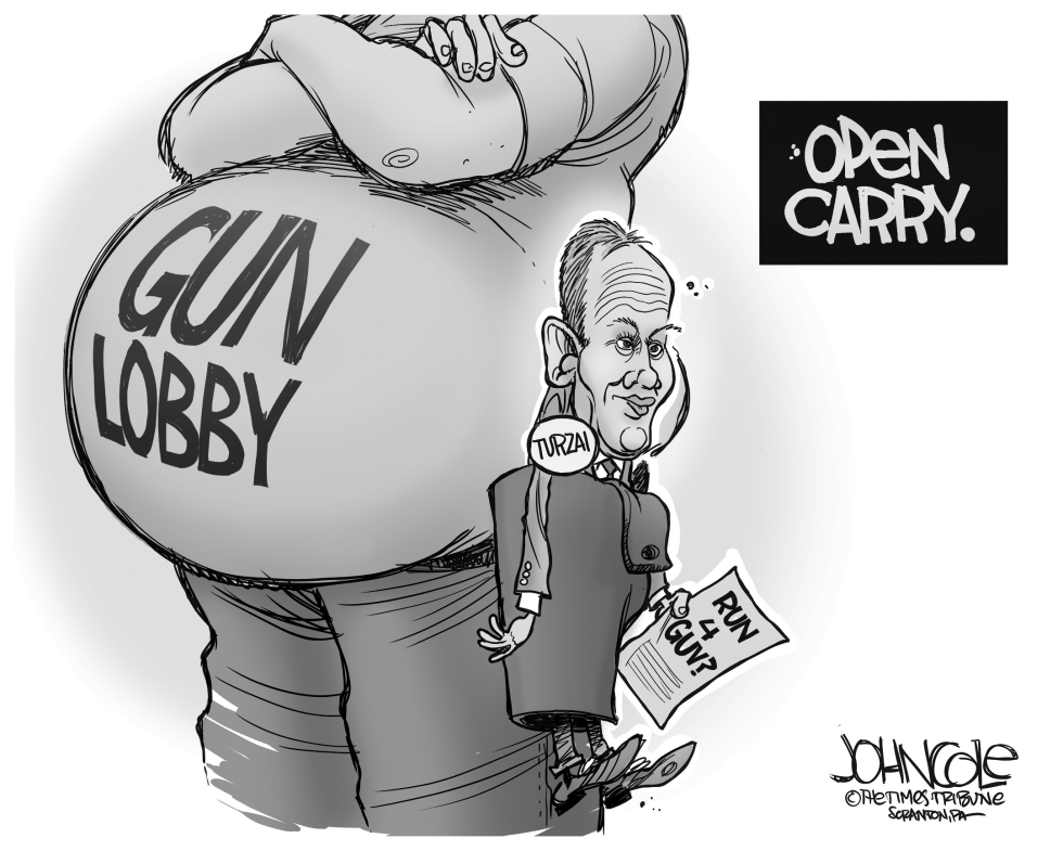 LOCAL PA Mike Turzai and guns BW