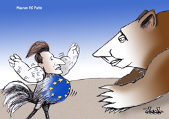MACRON VS PUTIN by Hassan Bleibel