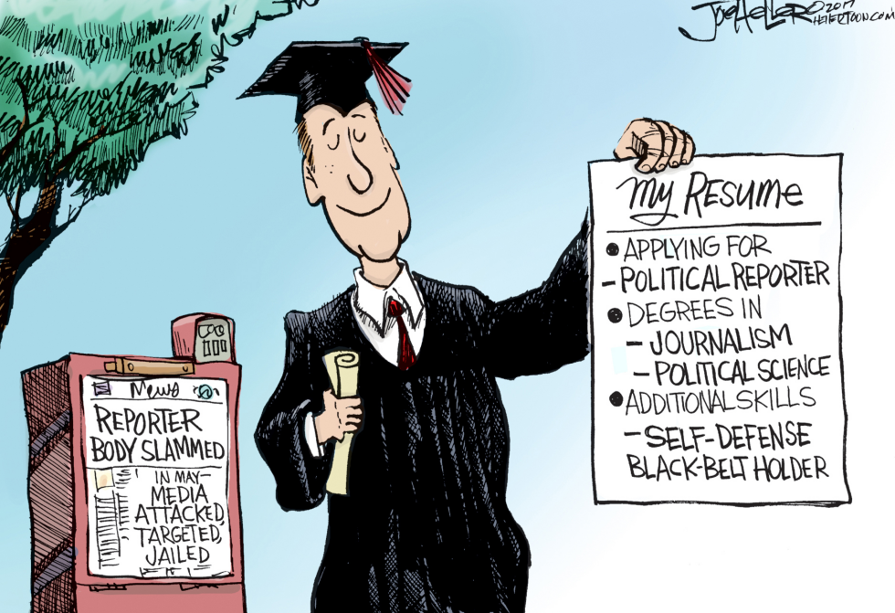 Job seeker lists self-defense training for political reporter post amid media incidents