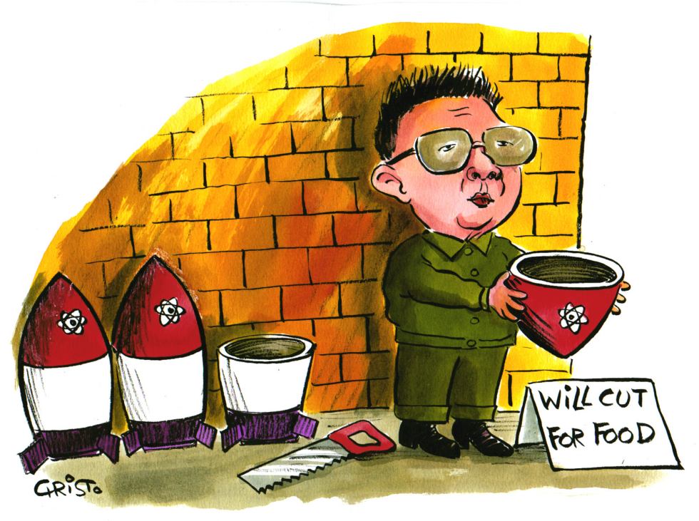 Kim Jong-Il will cut for food - COLOR