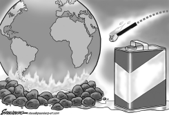 TRUMP MATCH BW by Steve Greenberg