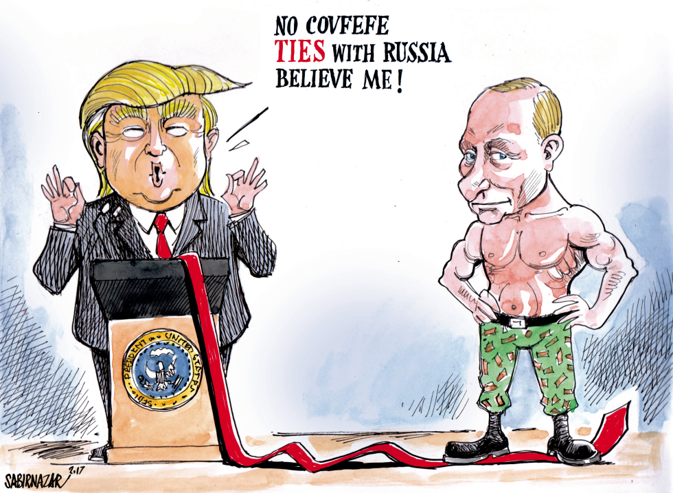  NO COVFEFE TIES WITH RUSSIA by Sabir Nazar