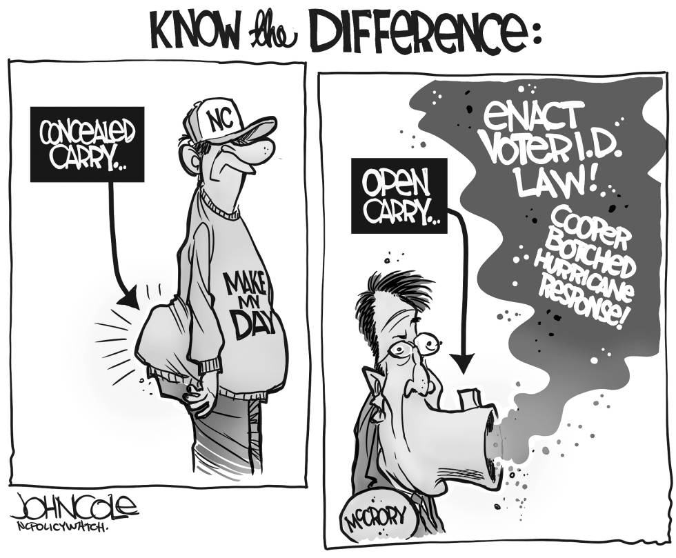 LOCAL NC Concealed and open carry BW