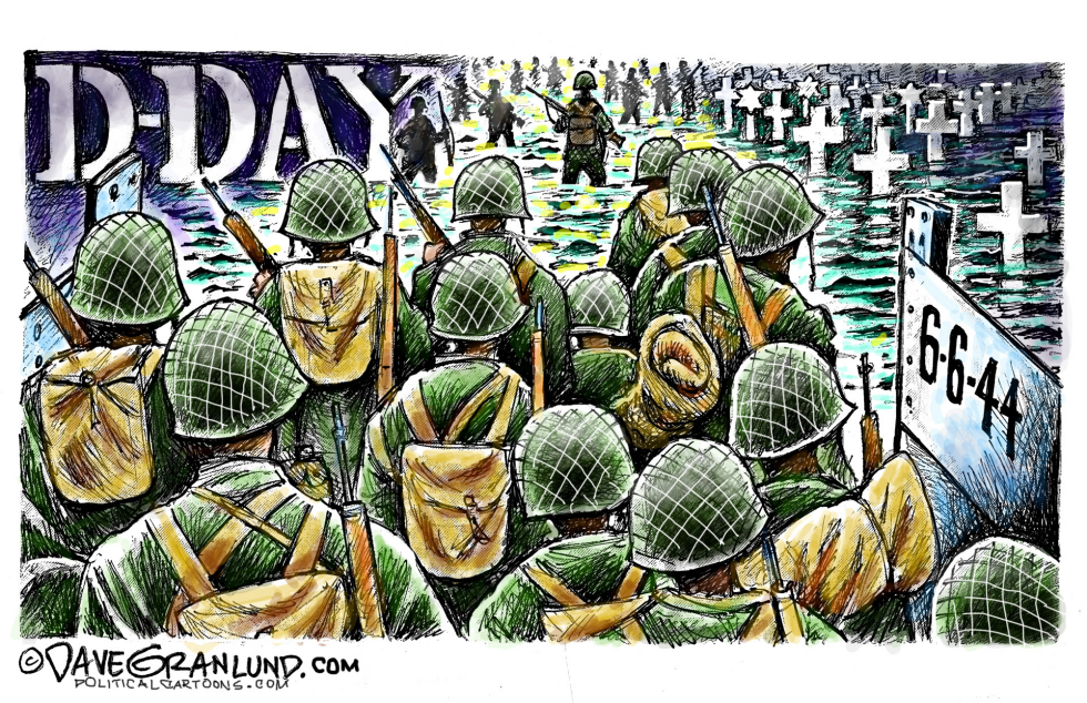  D-DAY JUNE 6 44 by Dave Granlund