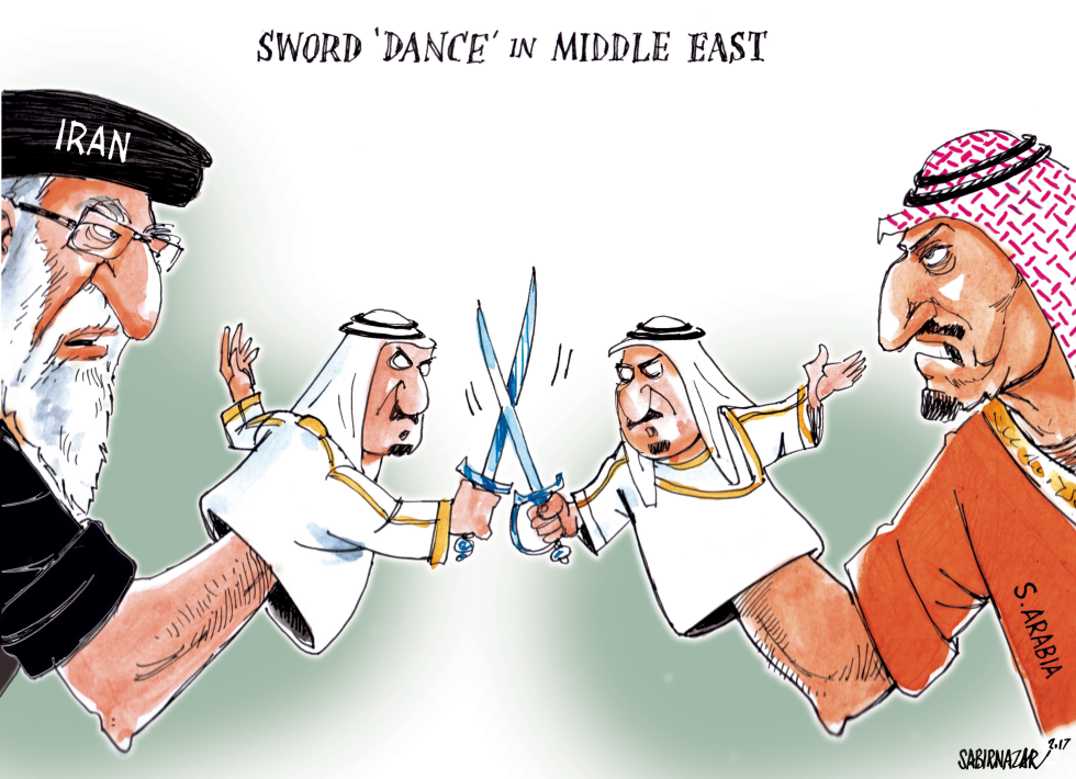 Sword 'dance' in Middle East