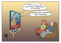 NO TERRORIST ATTACKS TODAY by Arend Van Dam