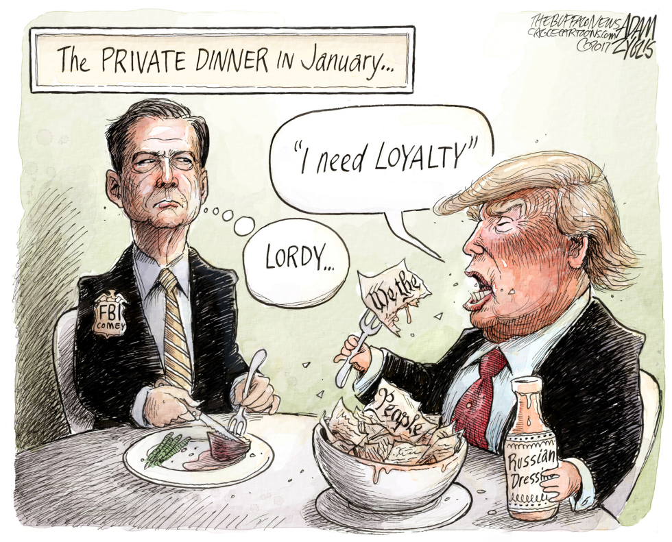  COMEY DINNER by Adam Zyglis