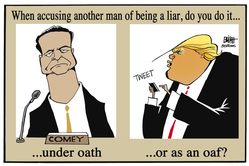 COMEY VS TRUMP, COLOR