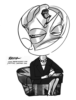 THERESA MAY BW by Rayma Suprani