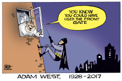ADAM WEST, RIP,  by Randy Bish