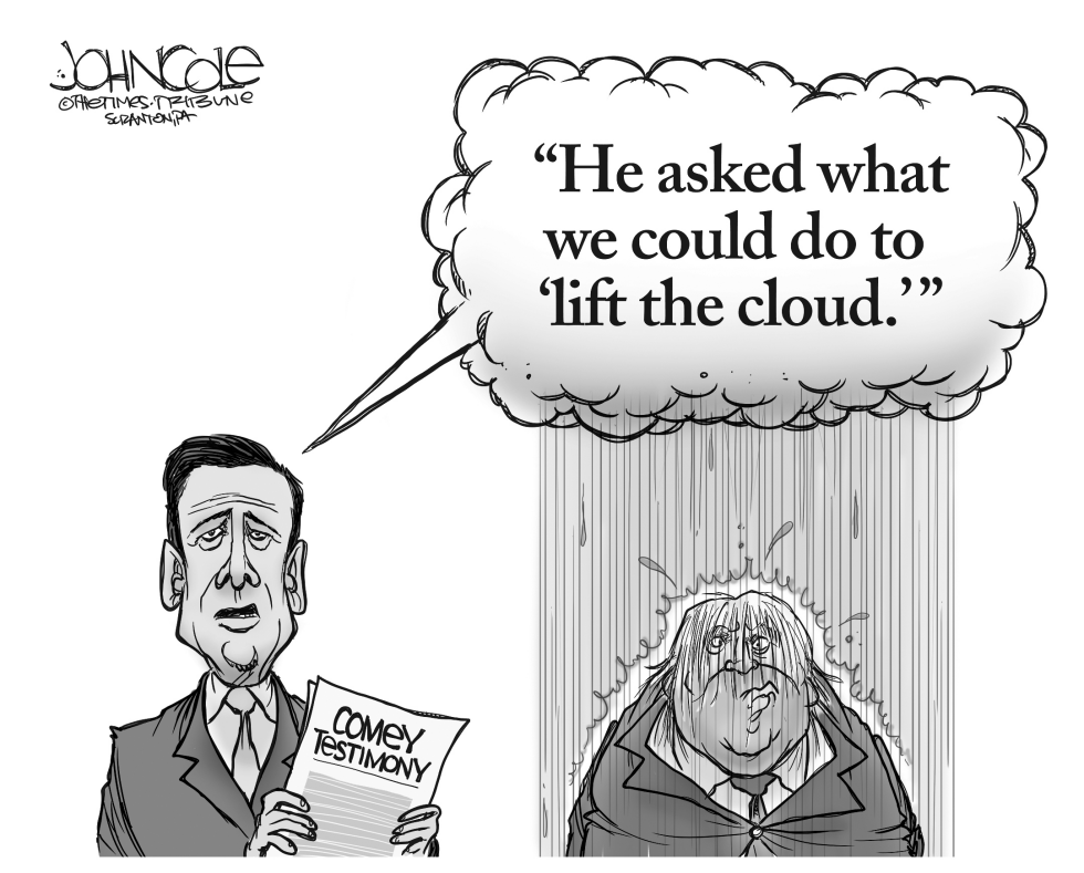 Comey's cloud BW