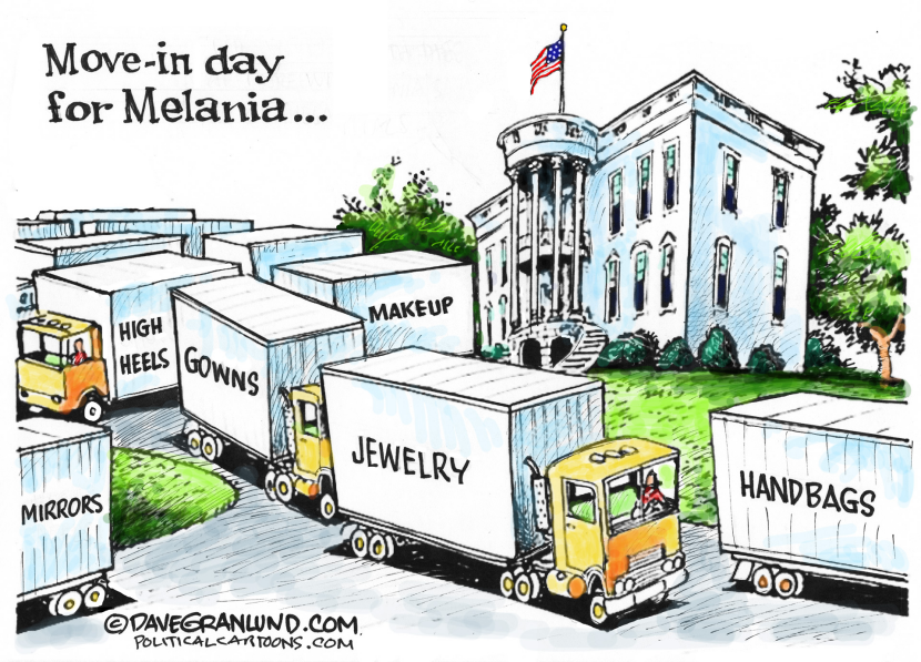 Melania moves in COLOR