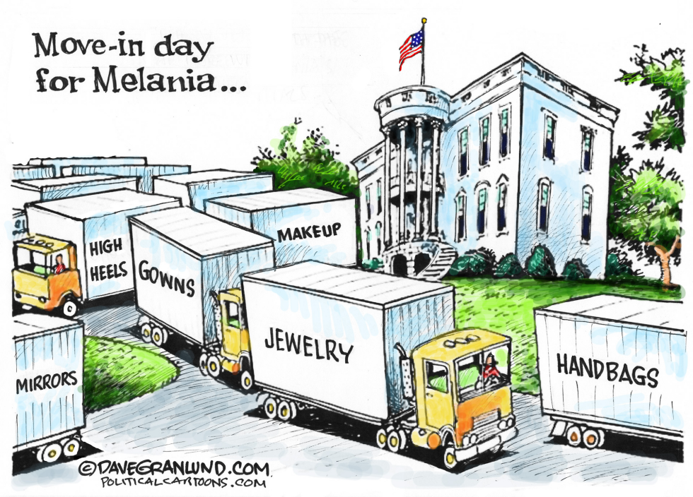 Melania moves in COLOR