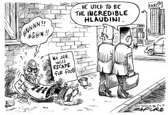 INCREDIBLE HLAUDINI by Zapiro