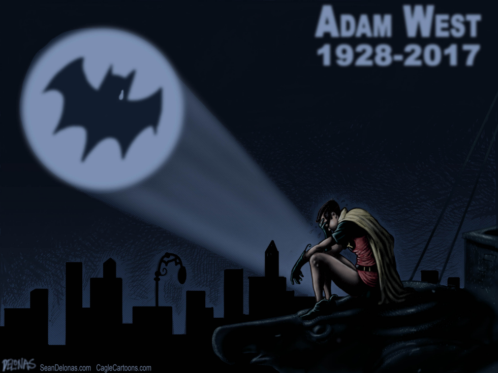  BATMAN ADAM WEST OBITUARY by Sean Delonas