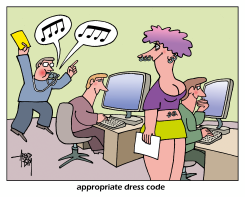 APPROPRIATE DRESS CODE by Arend Van Dam