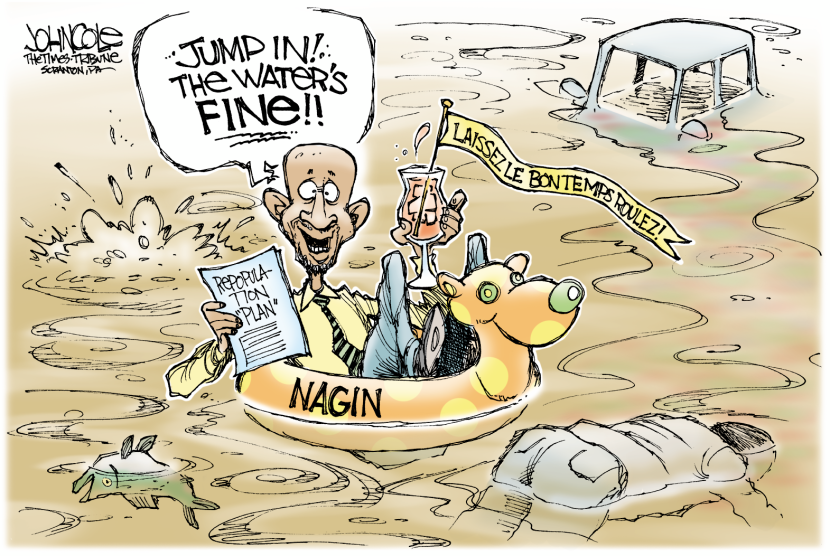 The waters fine