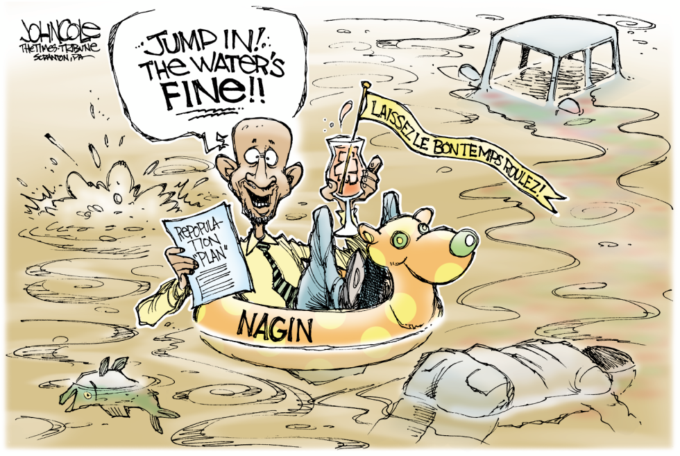 The waters fine