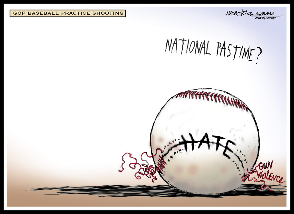 GOP Baseball practice shooting National Pastime