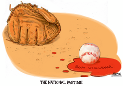 GUN VIOLENCE IS THE NATIONAL PASTIME by R.J. Matson