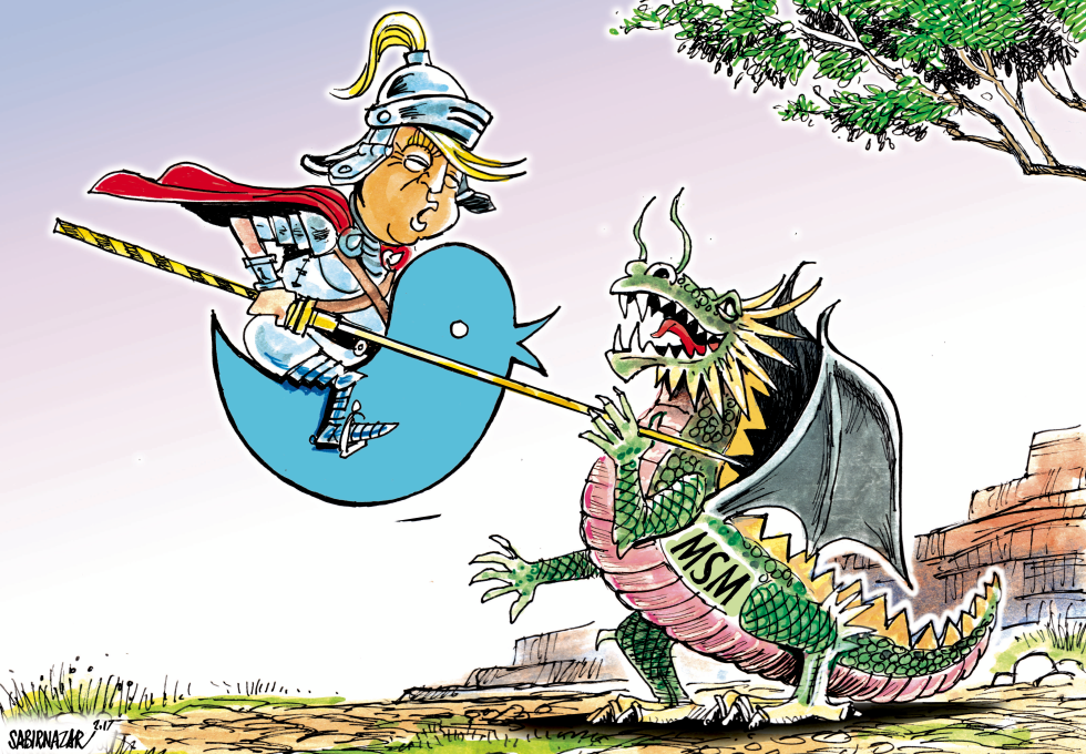  TRUMP AND MAIN STREAM MEDIA by Sabir Nazar