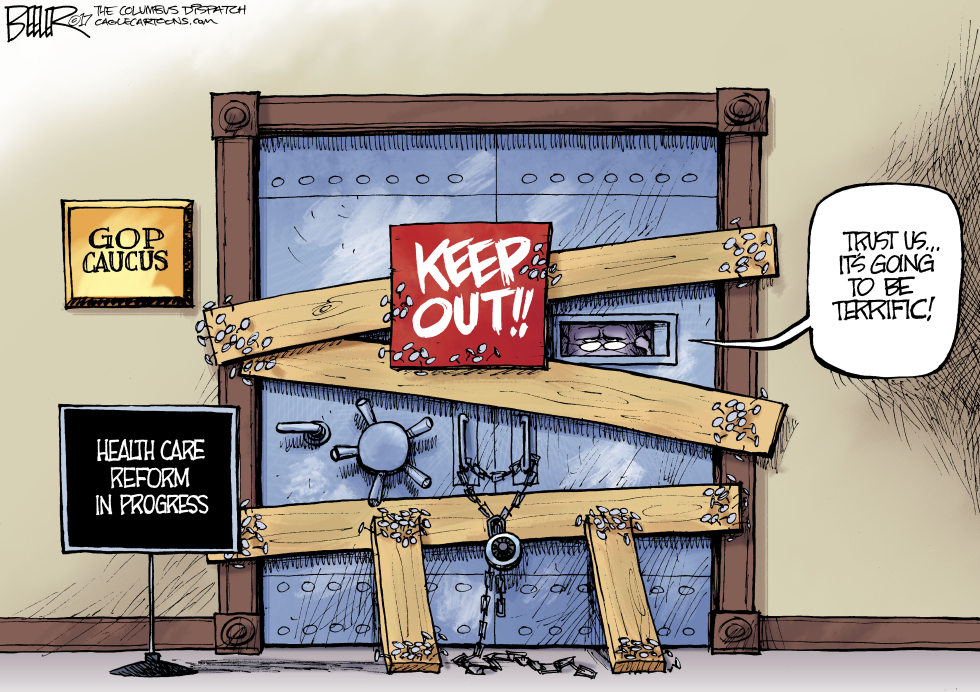  KEEP OUT by Nate Beeler