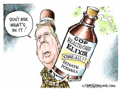 GOP SENATE HEALTH ELIXIR  by Dave Granlund