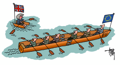 BREXIT - ROWING AWAY by Arend Van Dam
