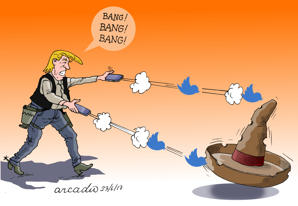 Trump shoots mexican target