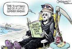 SENATE HEALTH CARE PLAN by Joe Heller