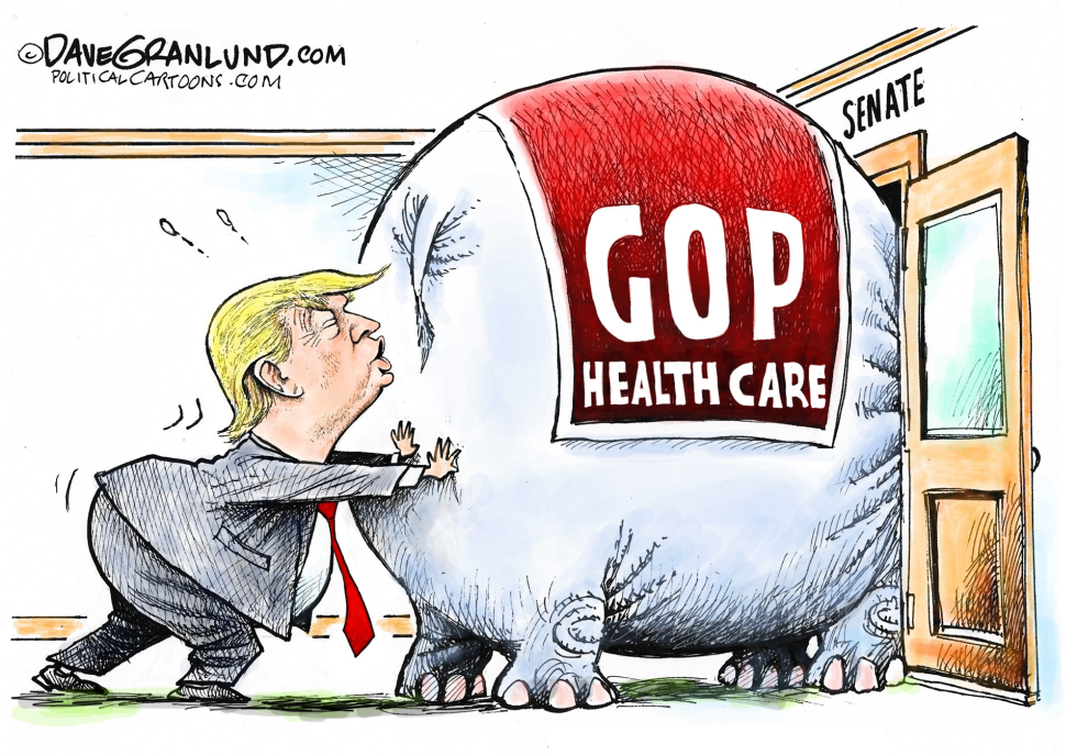  GOP HEALTH BILL PUSH by Dave Granlund