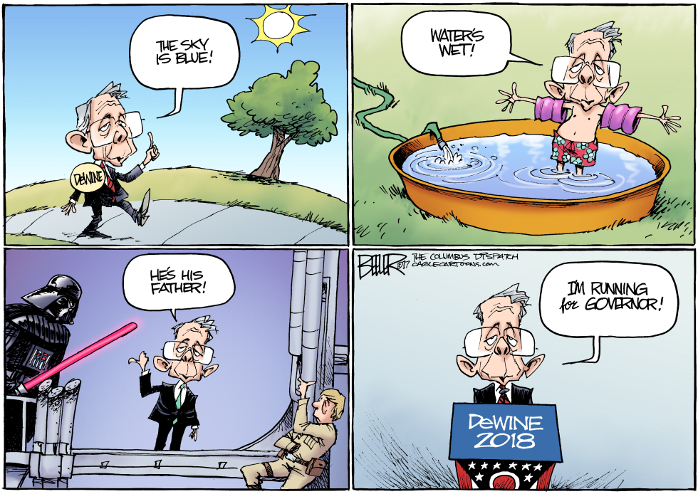  LOCAL OH DEWINE ANNOUNCES by Nate Beeler