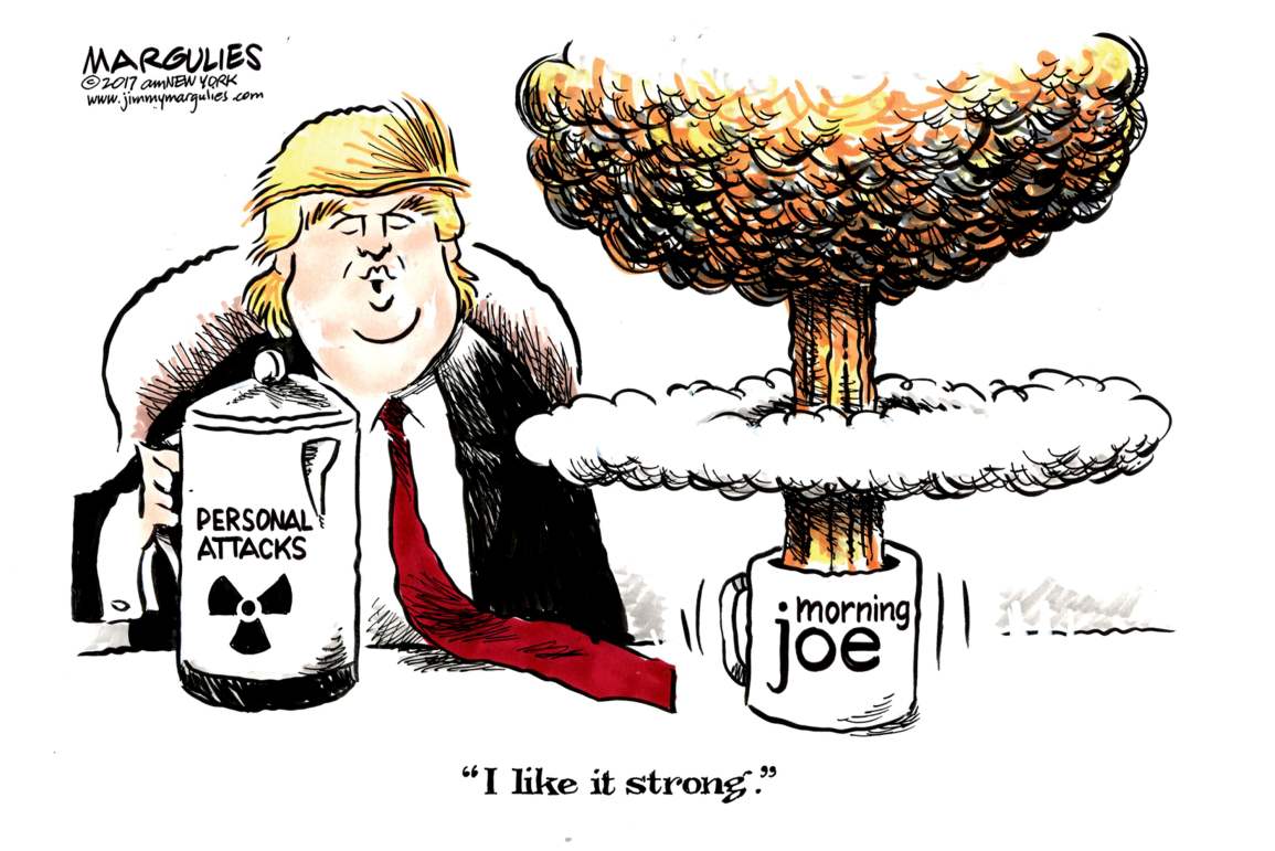 Image result for trump morning joe cartoons