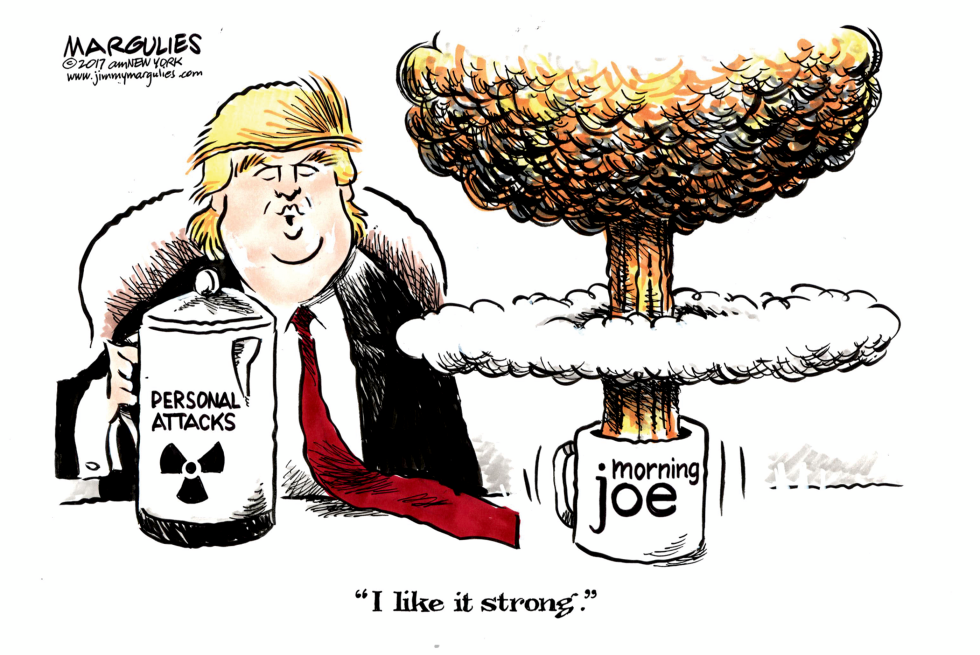 Trump tweets about Morning Joe color