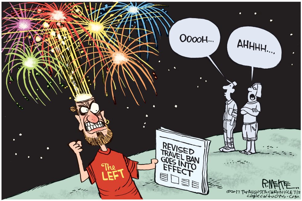 Travel Ban Fireworks