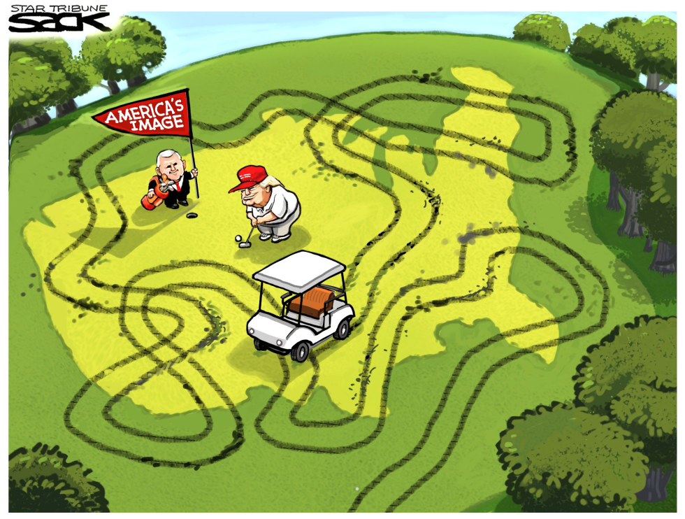 Trump on the Green