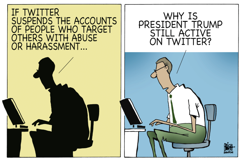TWITTER RULES AND TRUMP, COLOR