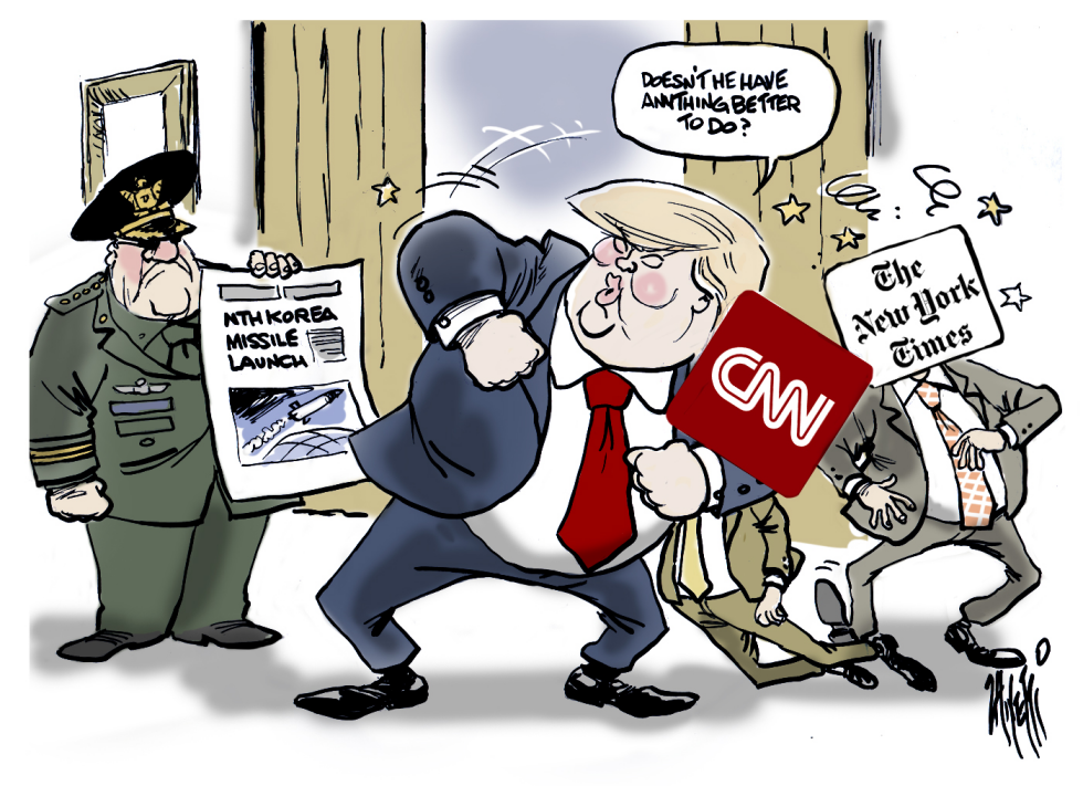 Trump Fights Media