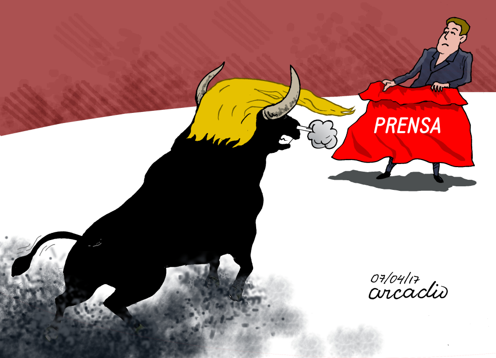  TRUMP CONTRA LA PRENSA by Arcadio Esquivel