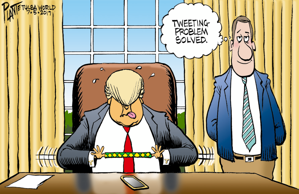  TWEETING PROBLEM SOLVED by Bruce Plante