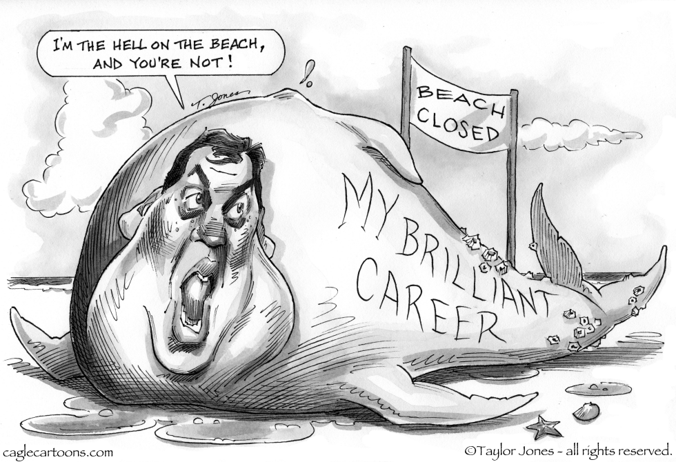Christie washed up