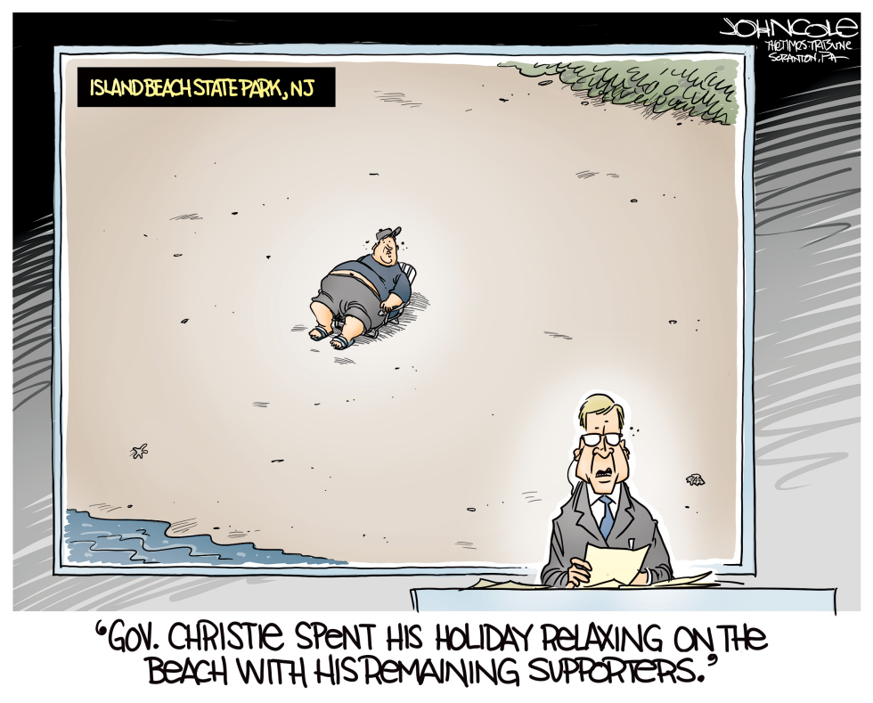 Christie on the beach